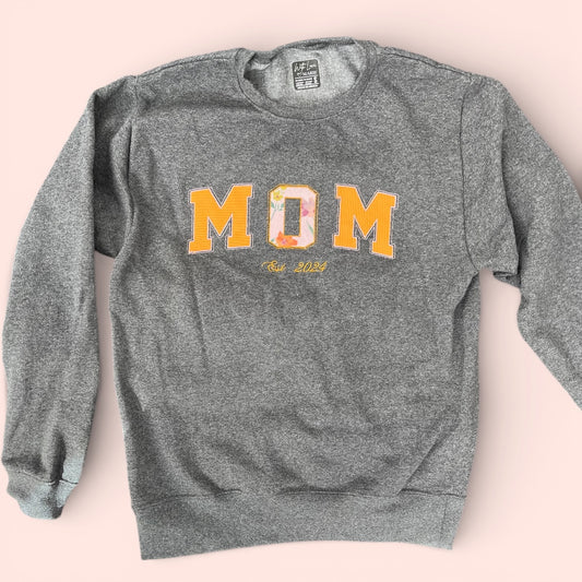 Sudadera MOM con Cuello Redondo
