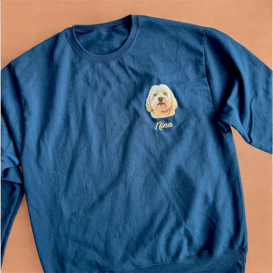 Sudadera Mascota con Cuello Redondo