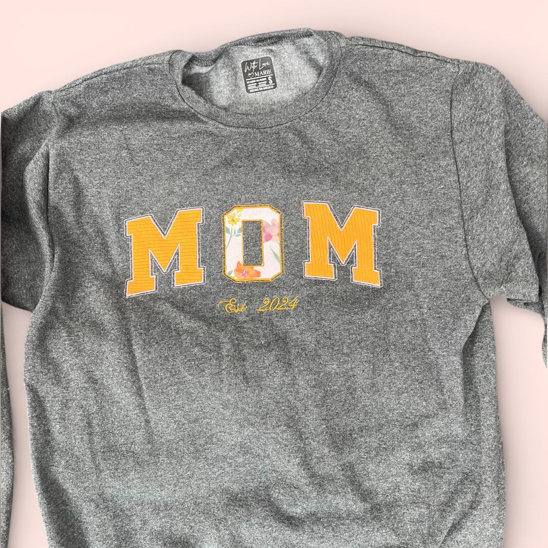 Sudadera MOM con Cuello Redondo