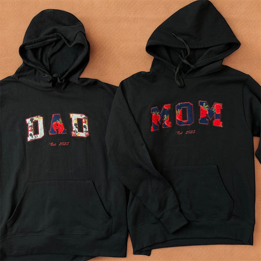Paquete Sudadera MOM y DAD con Capucha