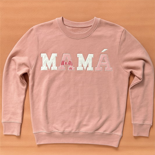 Sudadera MAMÁ con Cuello Redondo
